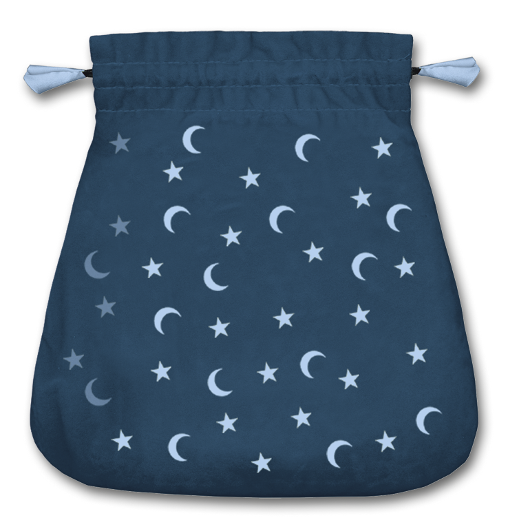 Moon and Stars Tarotbuidel - Tarot Bag